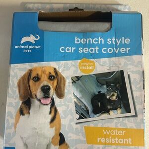 Blue Bench Style Car Seat Cover
